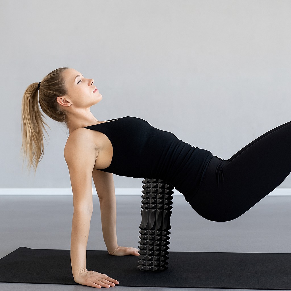 Yoga Fitness Exercises - Roller Busa EVA untuk Pijat Punggung,