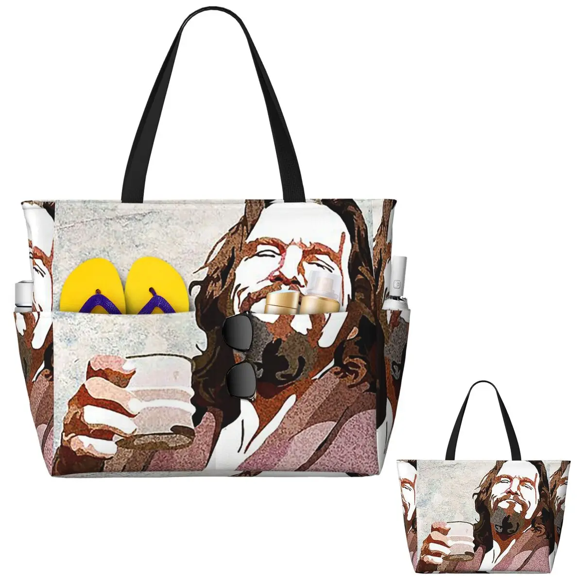 Yoga Fitness Dude - Big Lebowski Dude Portrai Tas Jinjing