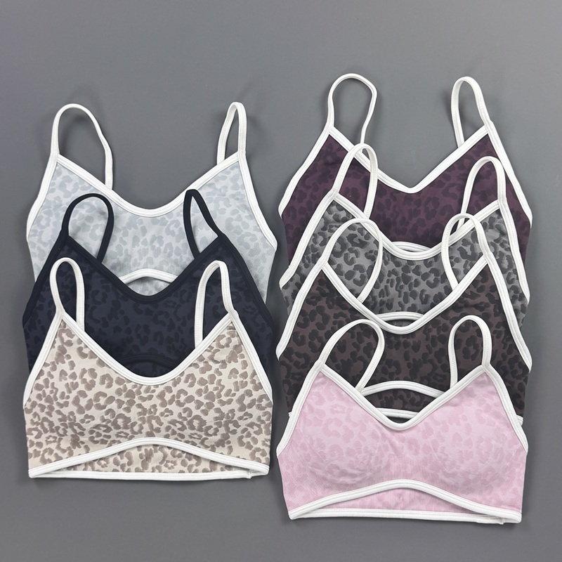 Yoga Fitness Exercises - Bra Olahraga Wanita Motif Macan Tutul