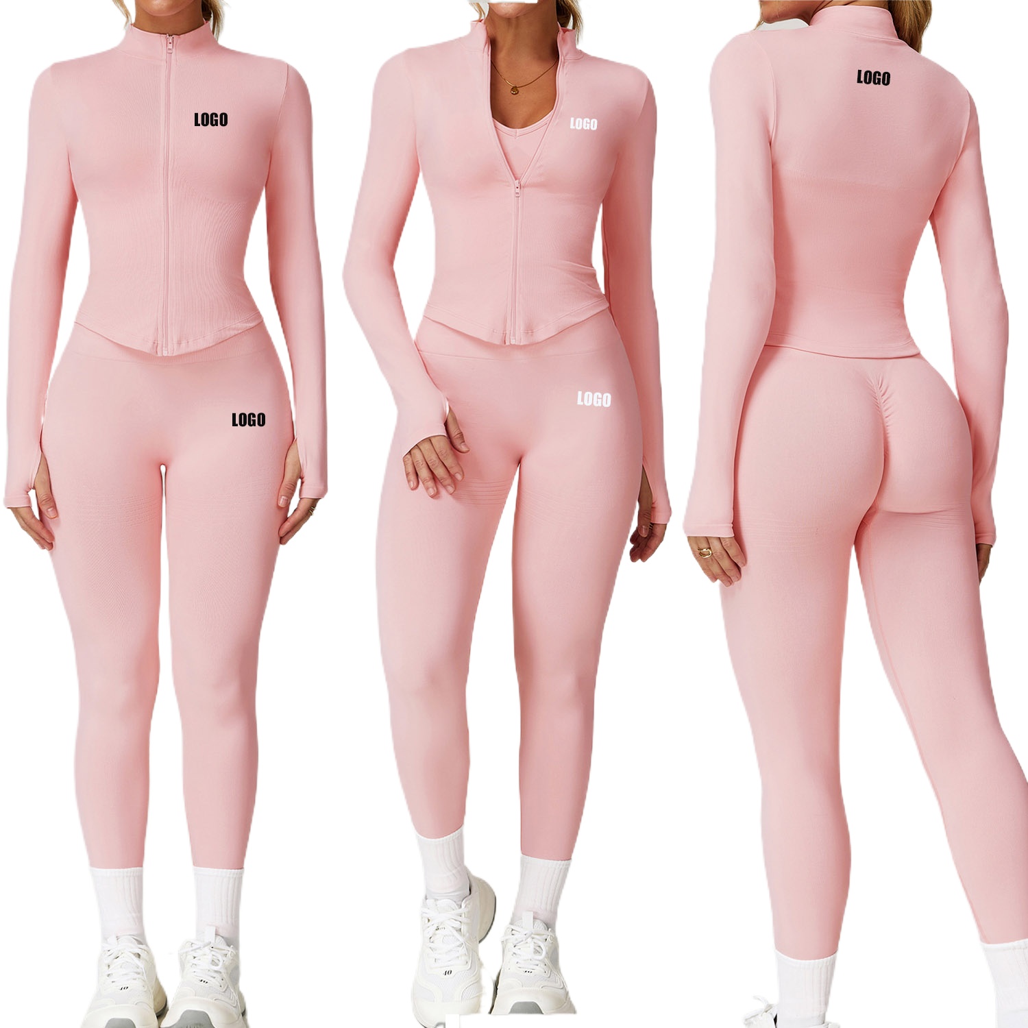 Yoga Fitness Kit - Pakaian olahraga yoga wanita tanpa jahitan