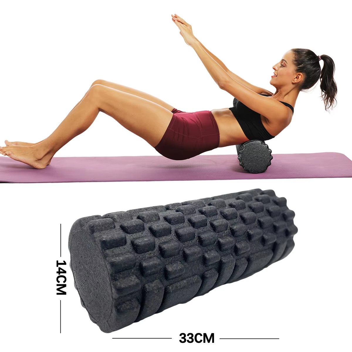 Yoga Fitness Exercises - 30/33Cm Rol Busa Kebugaran Rol Pijat