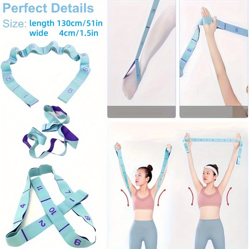 Yoga Fitness Stretching Strap - Tali Peregangan Digital Yoga, Tali Tarik