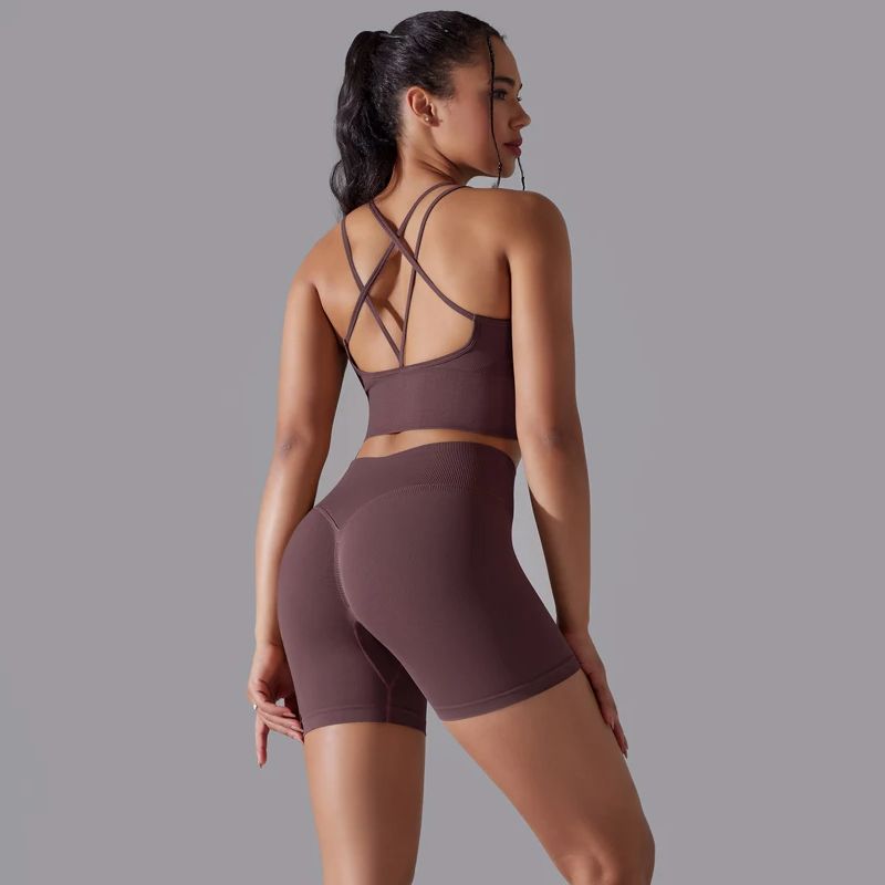 Yoga Fitness Kit - Set Yoga seksi setelan olahraga tanpa