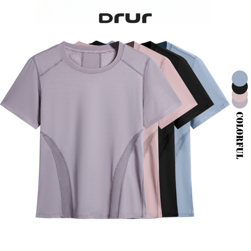 Yoga Fitness Wear - DRUR Kaus Lari Ringan Musim Panas