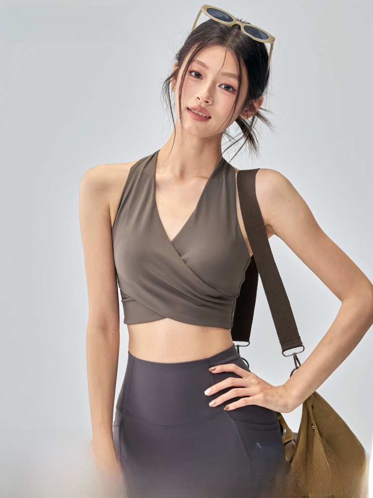 Yoga Und Fitness - Bra Olahraga Satu Potong untuk Wanita,