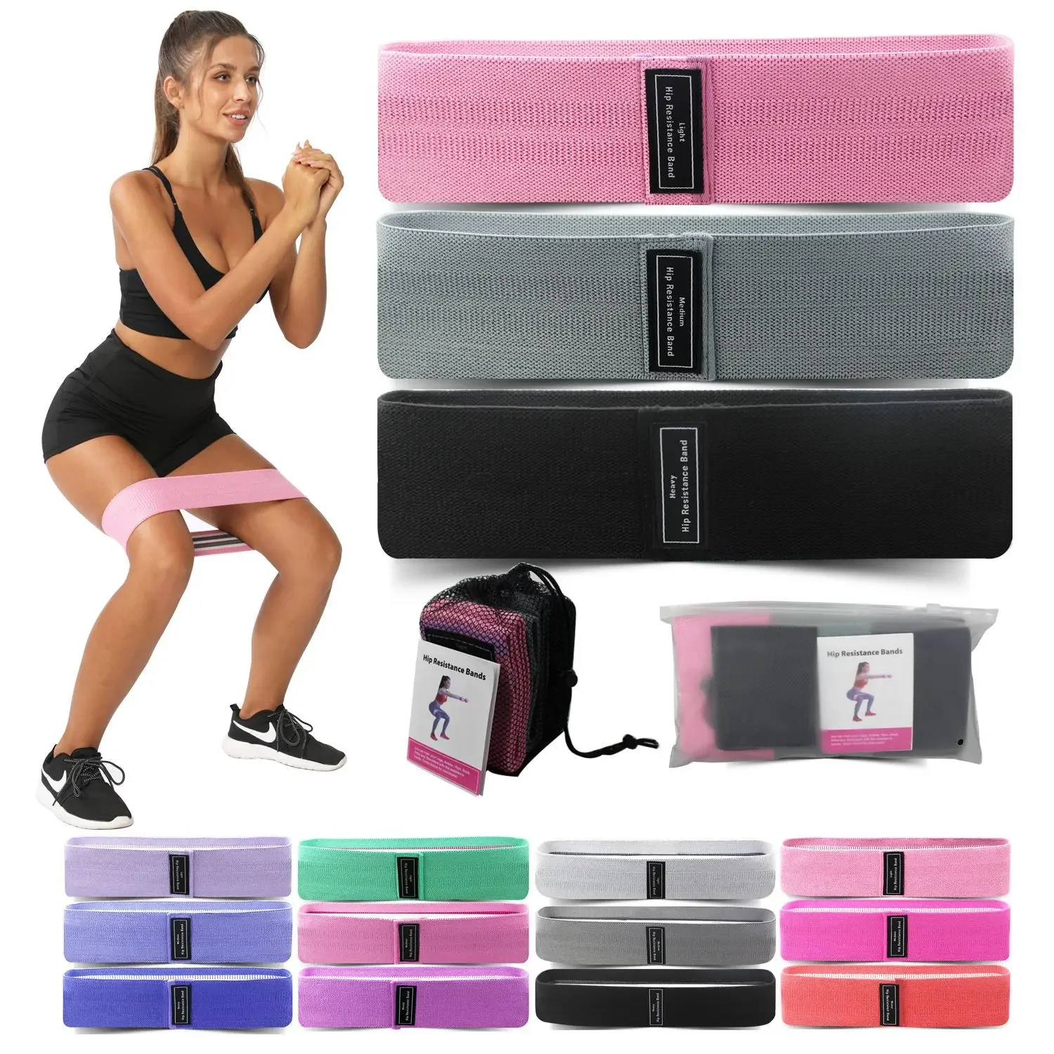 Yoga Fitness Resistance Band - Tali Yoga Pilates olahraga rumah, elastis