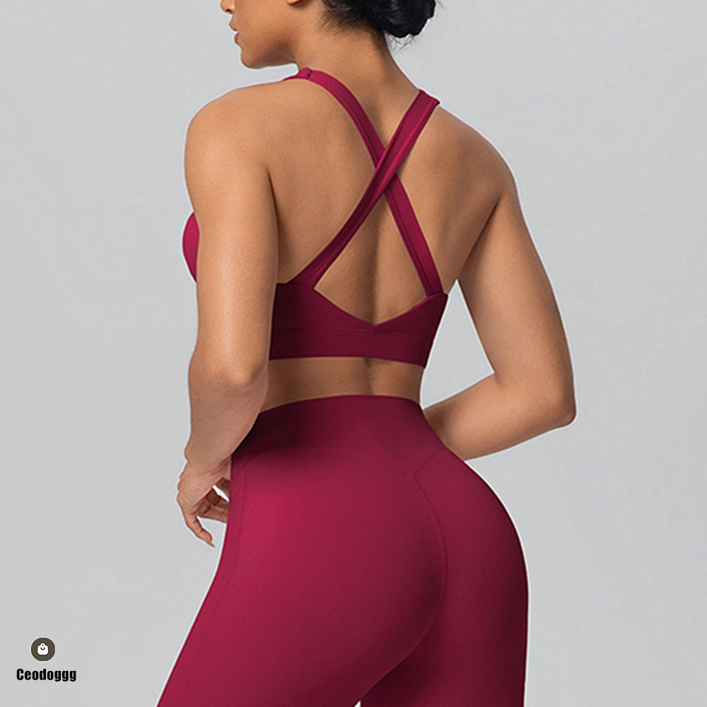 Yoga Fitness Stretching Strap - Bra Yoga Tali Silang di Bahu,