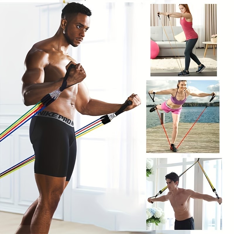 Set Resistance Band dengan Pen - Yoga Fitness Resistance Band ulasan dan harga