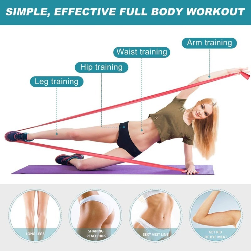 Pita Latihan Lateks Alami, Pit - Yoga Fitness Stretching Strap ulasan dan harga
