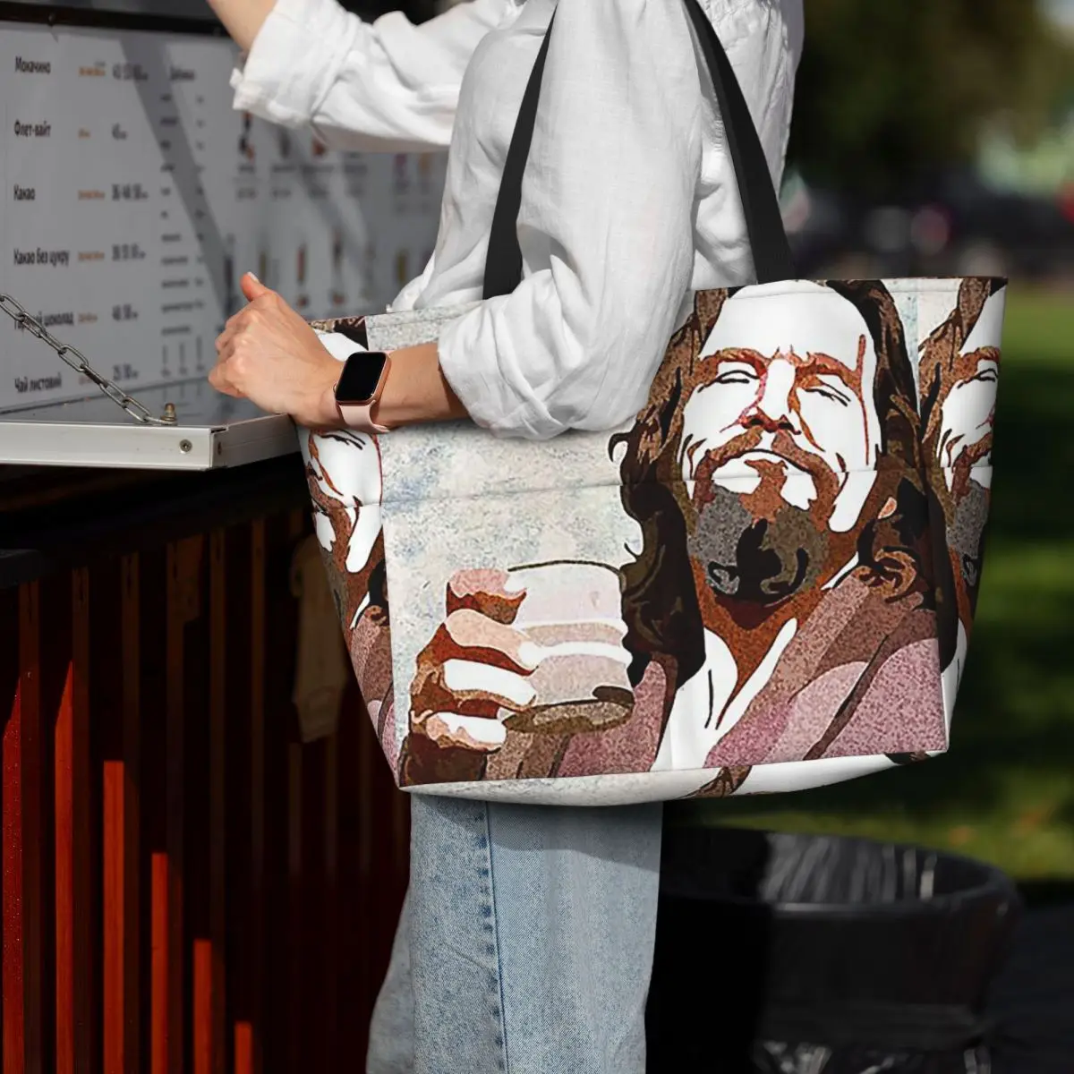 Big Lebowski Dude Portrai Tas  - Yoga Fitness Dude ulasan dan harga