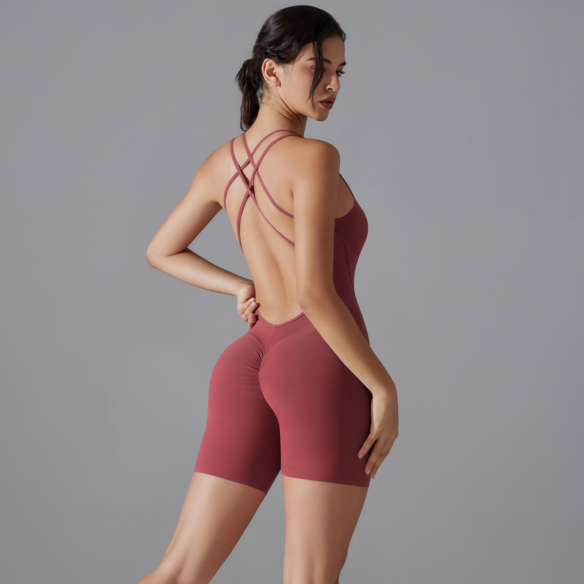 Set Yoga Seksi Punggung Terbuk - Yoga Fitness Kit ulasan dan harga