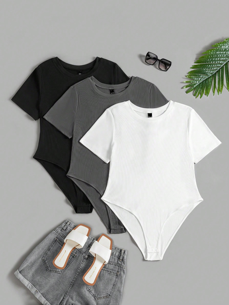 Jumpsuit Lengan Pendek Leher B - Yoga Fitness Wear ulasan dan harga