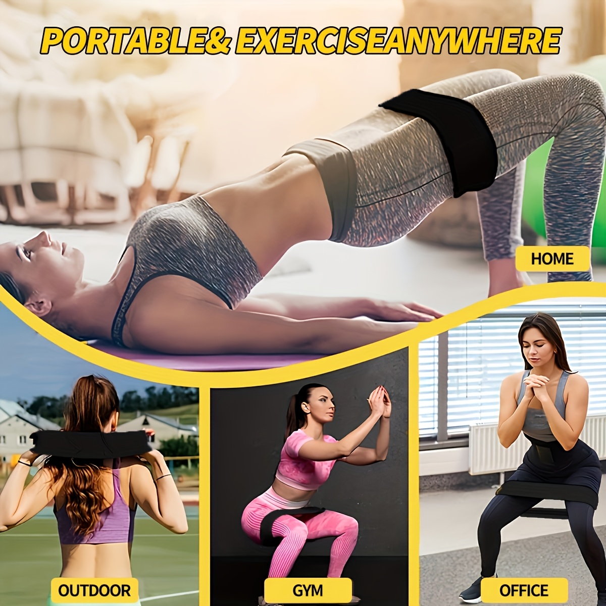 3PCS Set Tali Resistensi, Tali - Yoga Fitness Stretching Strap ulasan dan harga