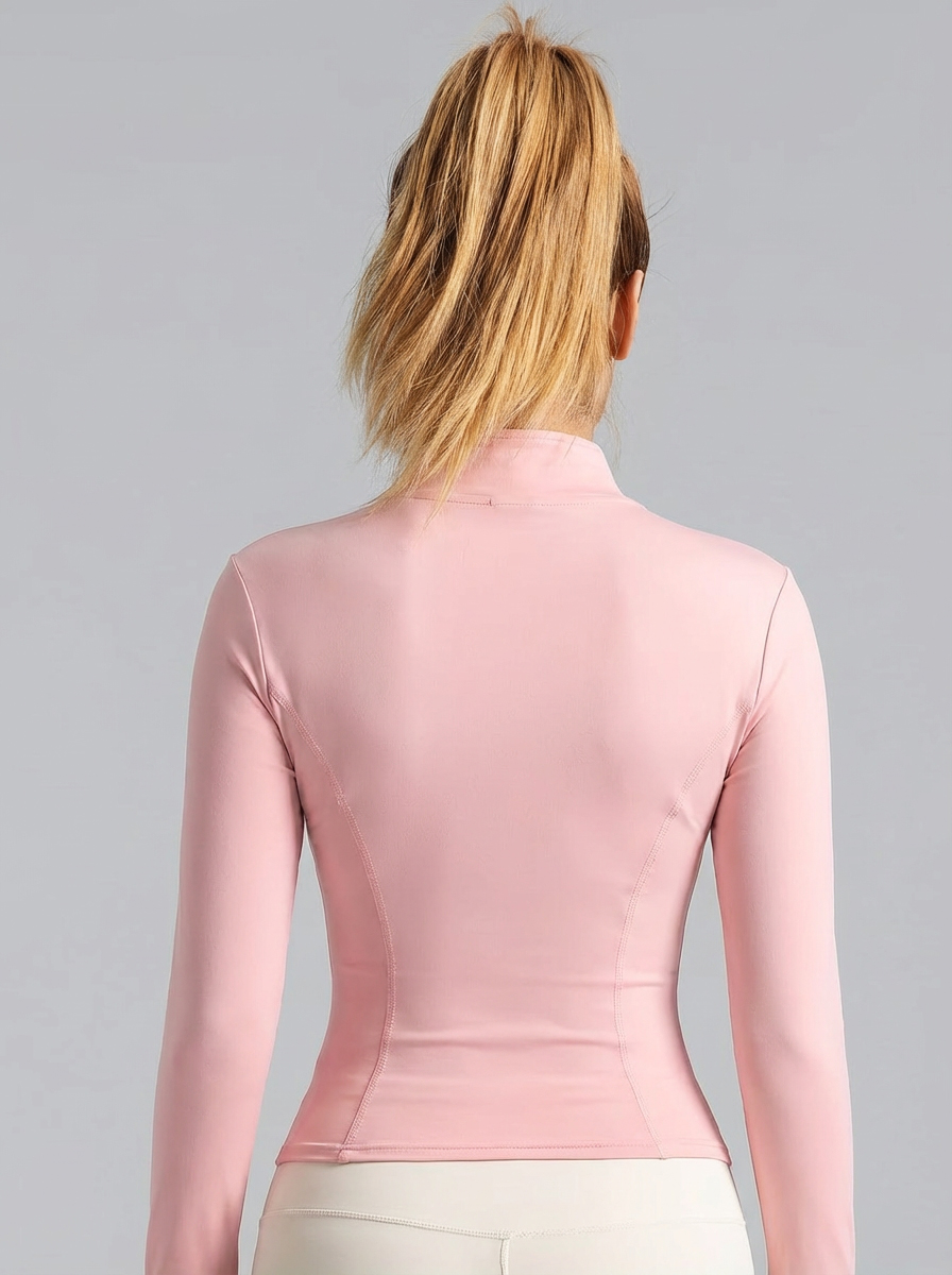 Jaket Yoga Wanita Warna Pink M - Yoga Fitness Wear ulasan dan harga