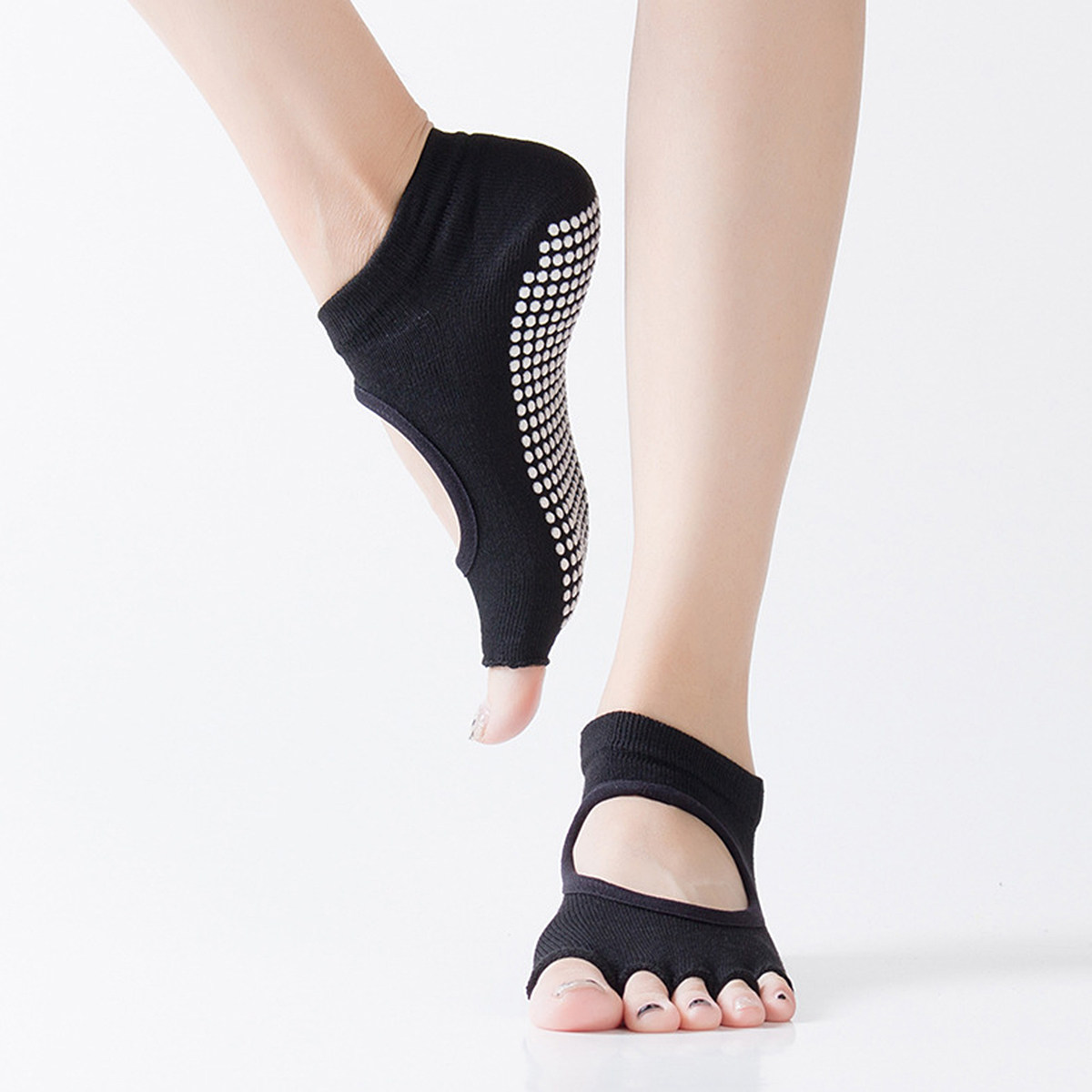 1 Pasang Kaus Kaki Yoga Lima J - Yoga Fitness Exercises ulasan dan harga