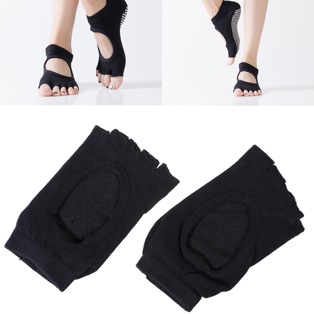1 Pasang Kaus Kaki Yoga Lima J - Yoga Fitness Exercises ulasan dan harga