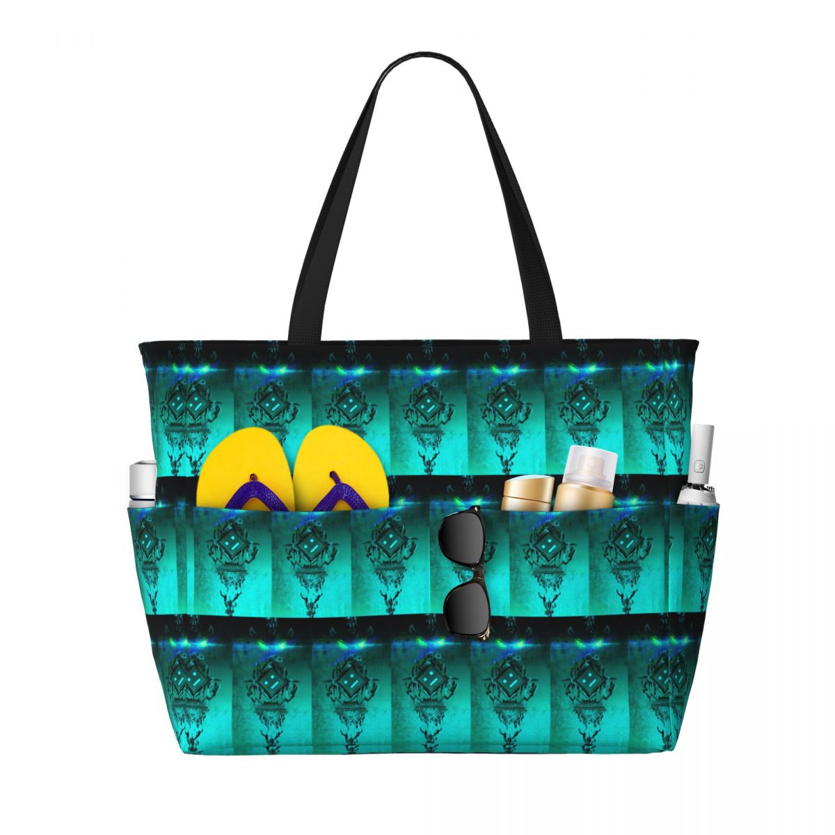 Tas Tote Pantai Geometry Dash  - Yoga Fitness Videos Free ulasan dan harga