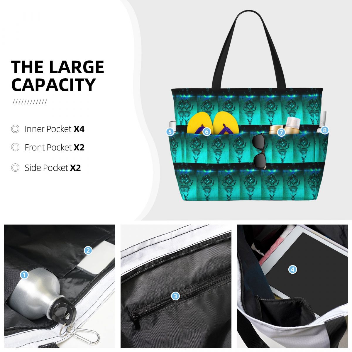 Tas Tote Pantai Geometry Dash  - Yoga Fitness Videos Free ulasan dan harga