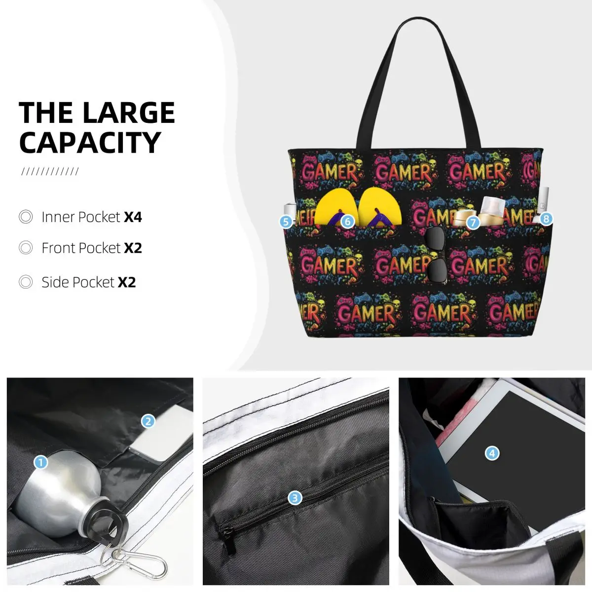 Tas Tote Pantai untuk Gamer, K - Yoga Fitness Videos Free ulasan dan harga