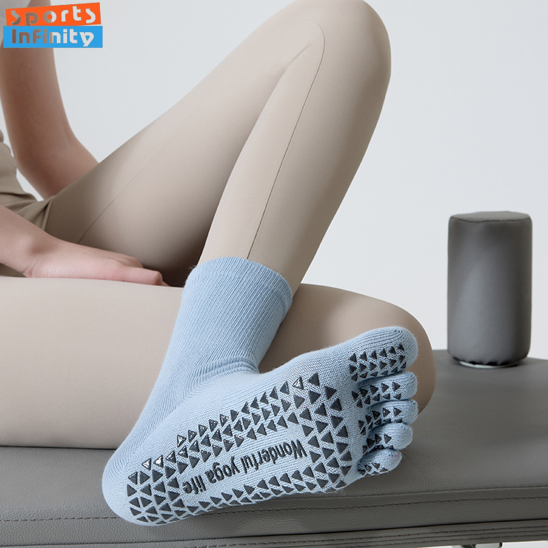 Kaos Kaki Yoga Lima Jari Anti  - Yoga Fitness Dance ulasan dan harga