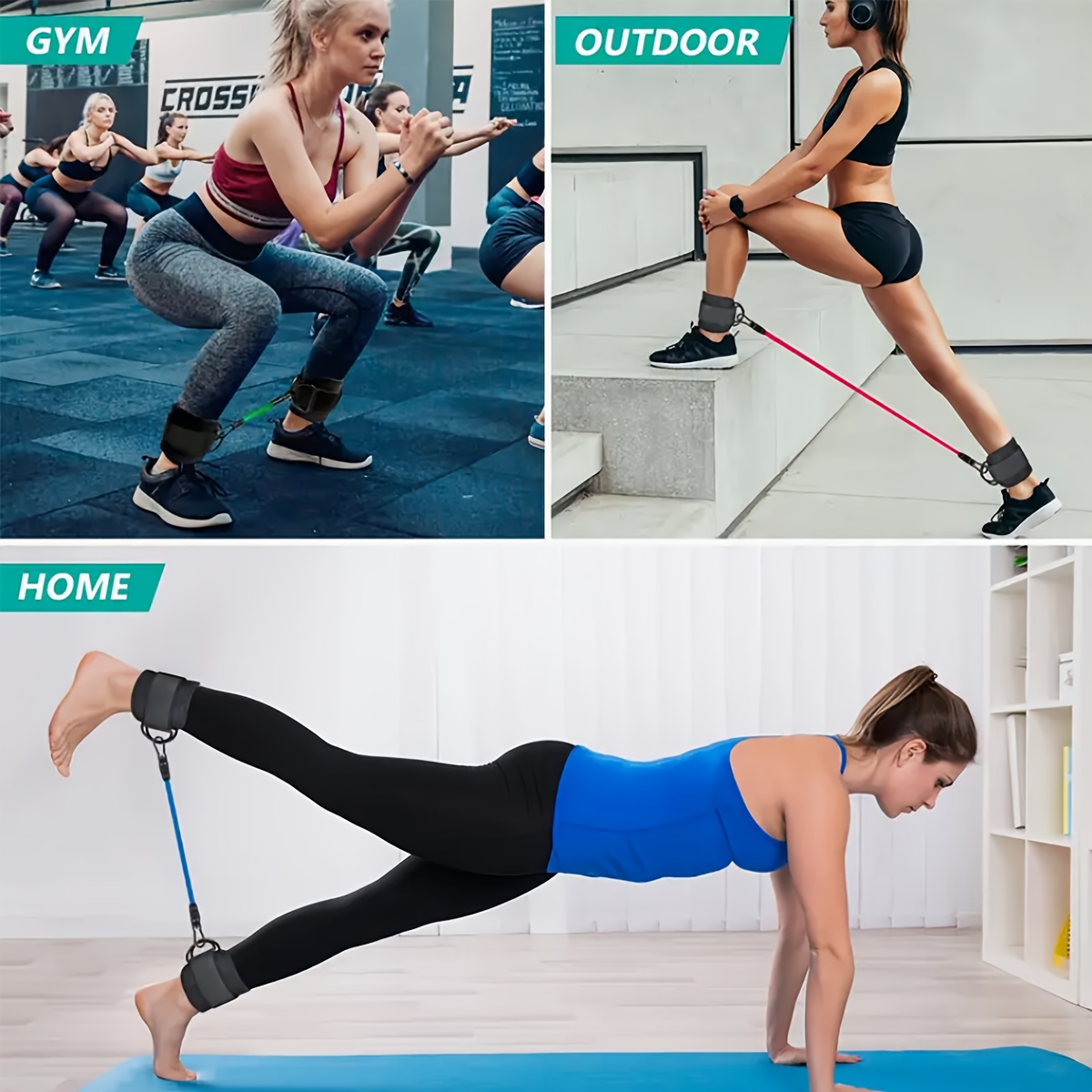 Set 5-Potong Tali Resistensi P - Yoga Fitness Resistance Band ulasan dan harga