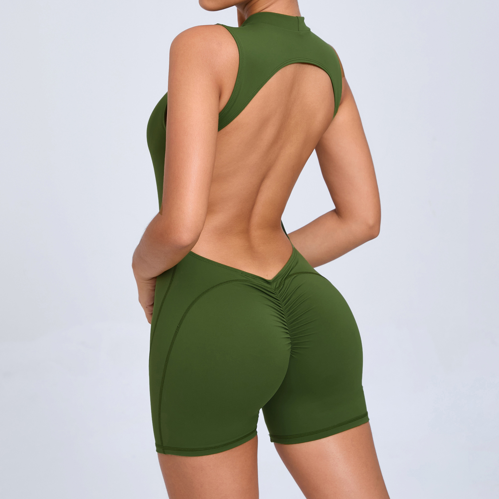 Jumpsuit pendek tanpa punggung - Yoga Overall Fitness ulasan dan harga