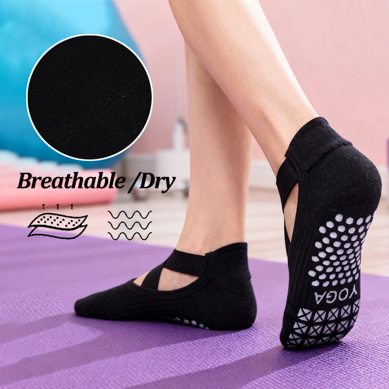 Kaus Kaki Yoga Anti Selip Wani - Yoga Fitness Dance ulasan dan harga