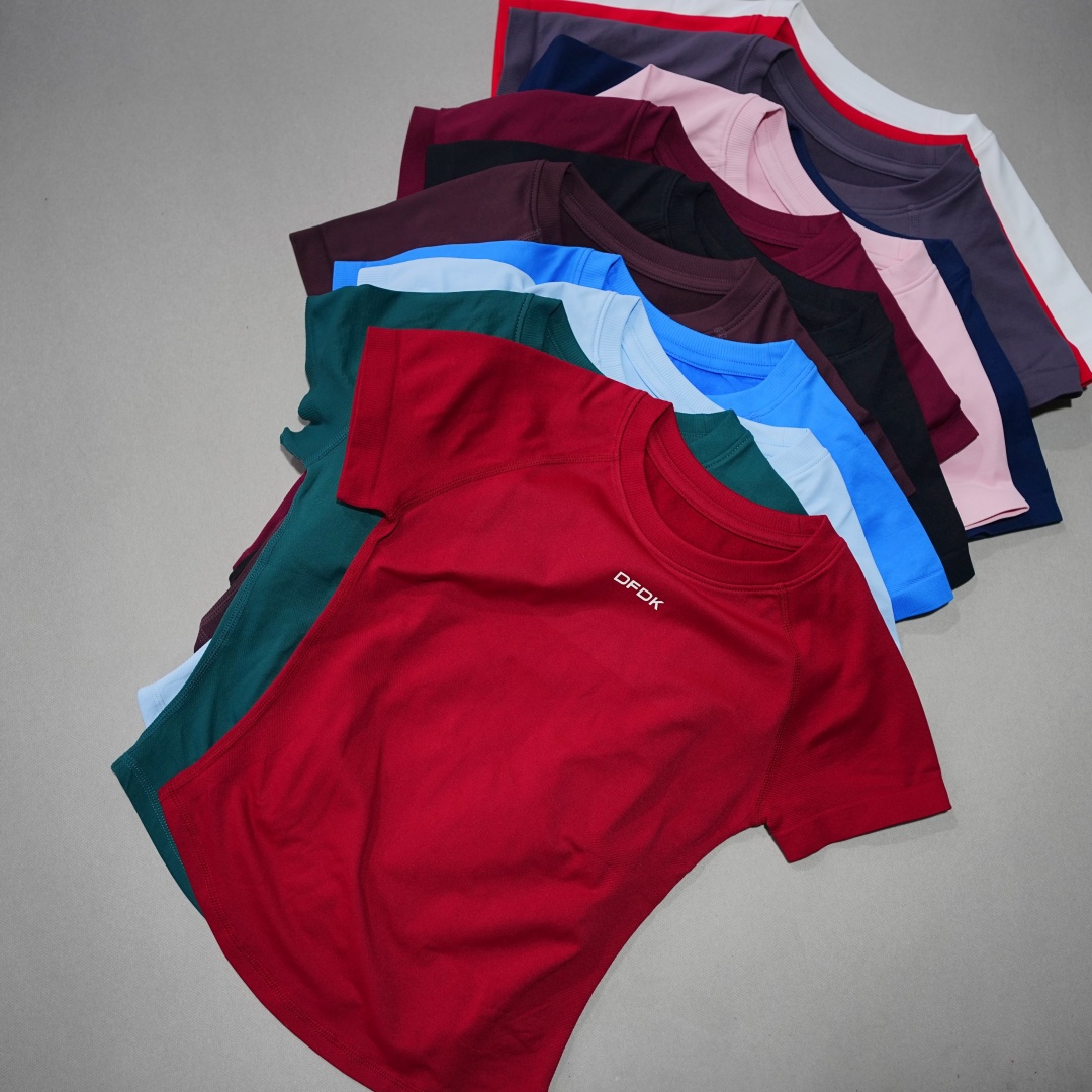 DFDK Kaos Wanita Lengan Pendek - Yoga Fitness Wear ulasan dan harga