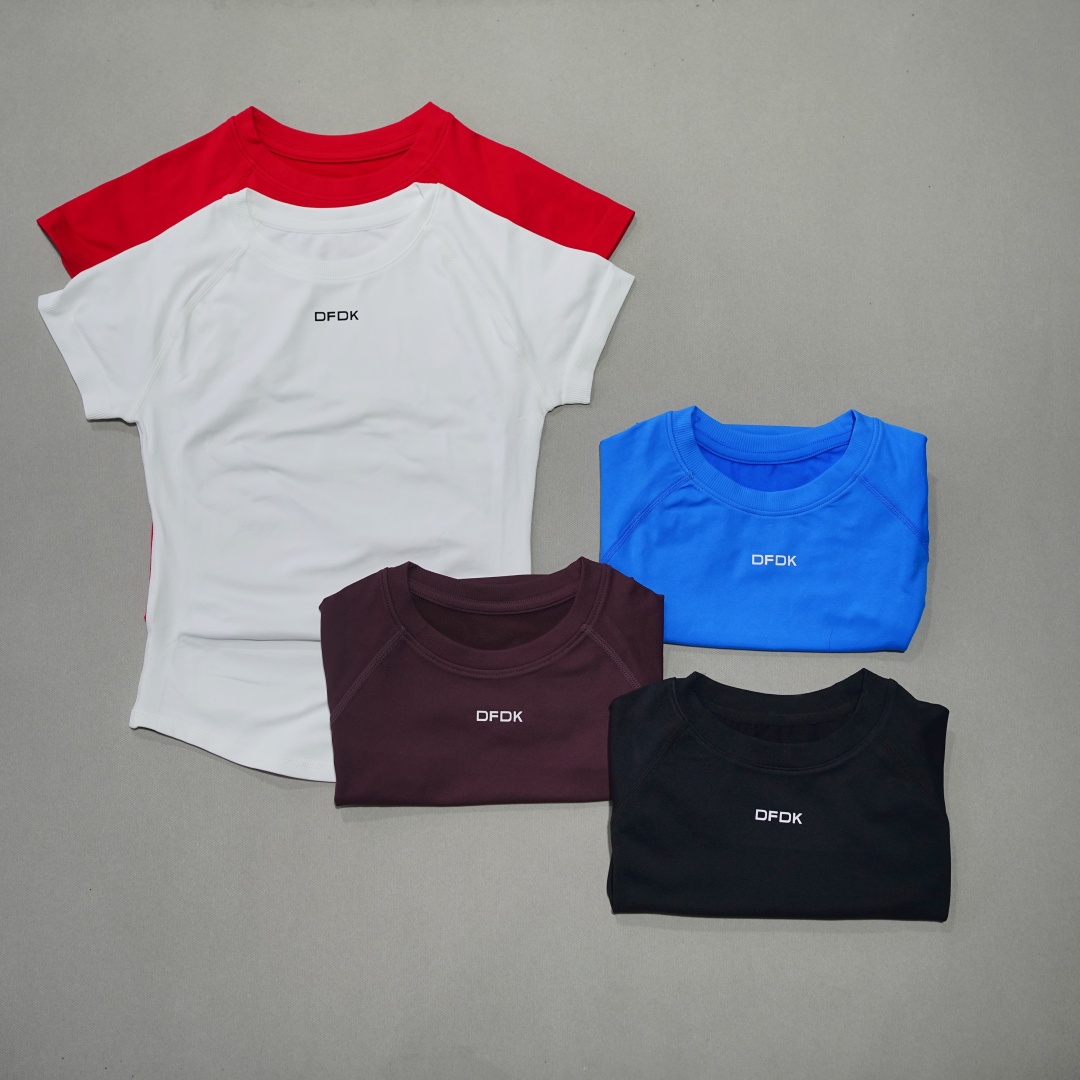 DFDK Kaos Wanita Lengan Pendek - Yoga Fitness Wear ulasan dan harga
