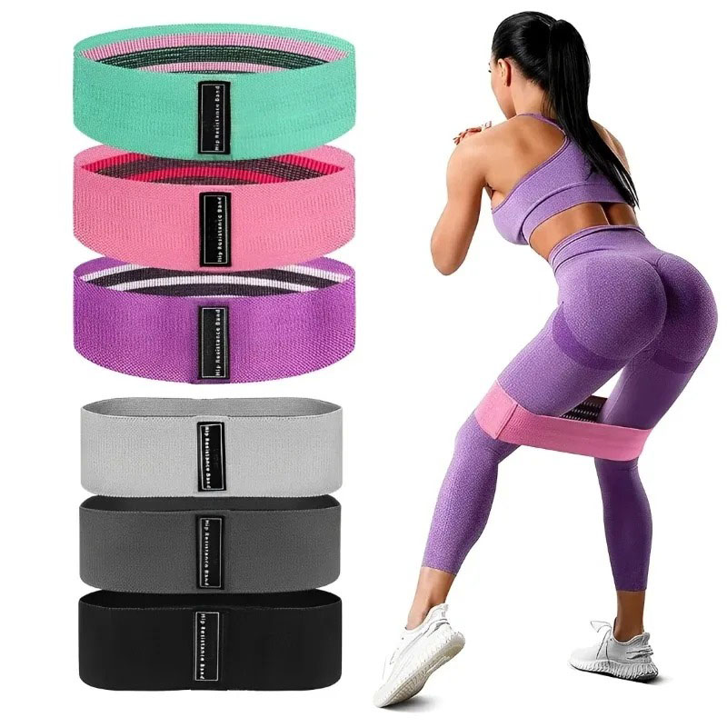 3Pcs Karet Resistensi Pinggul  - Yoga Fitness Stretching Strap ulasan dan harga