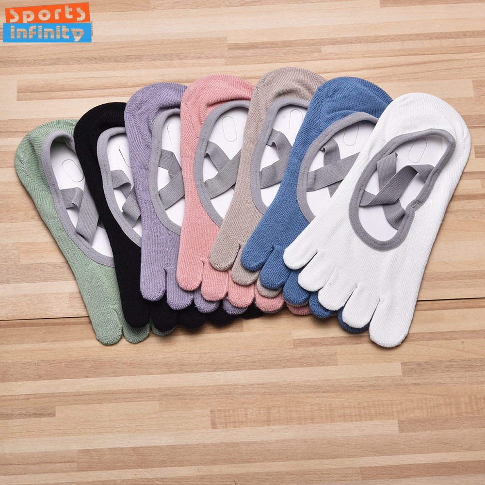Kaus Kaki Yoga Anti Selip Lima - Yoga Fitness Dance ulasan dan harga