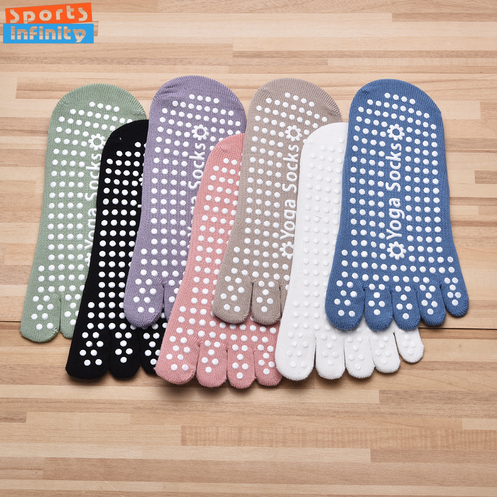 Kaus Kaki Yoga Anti Selip Lima - Yoga Fitness Dance ulasan dan harga