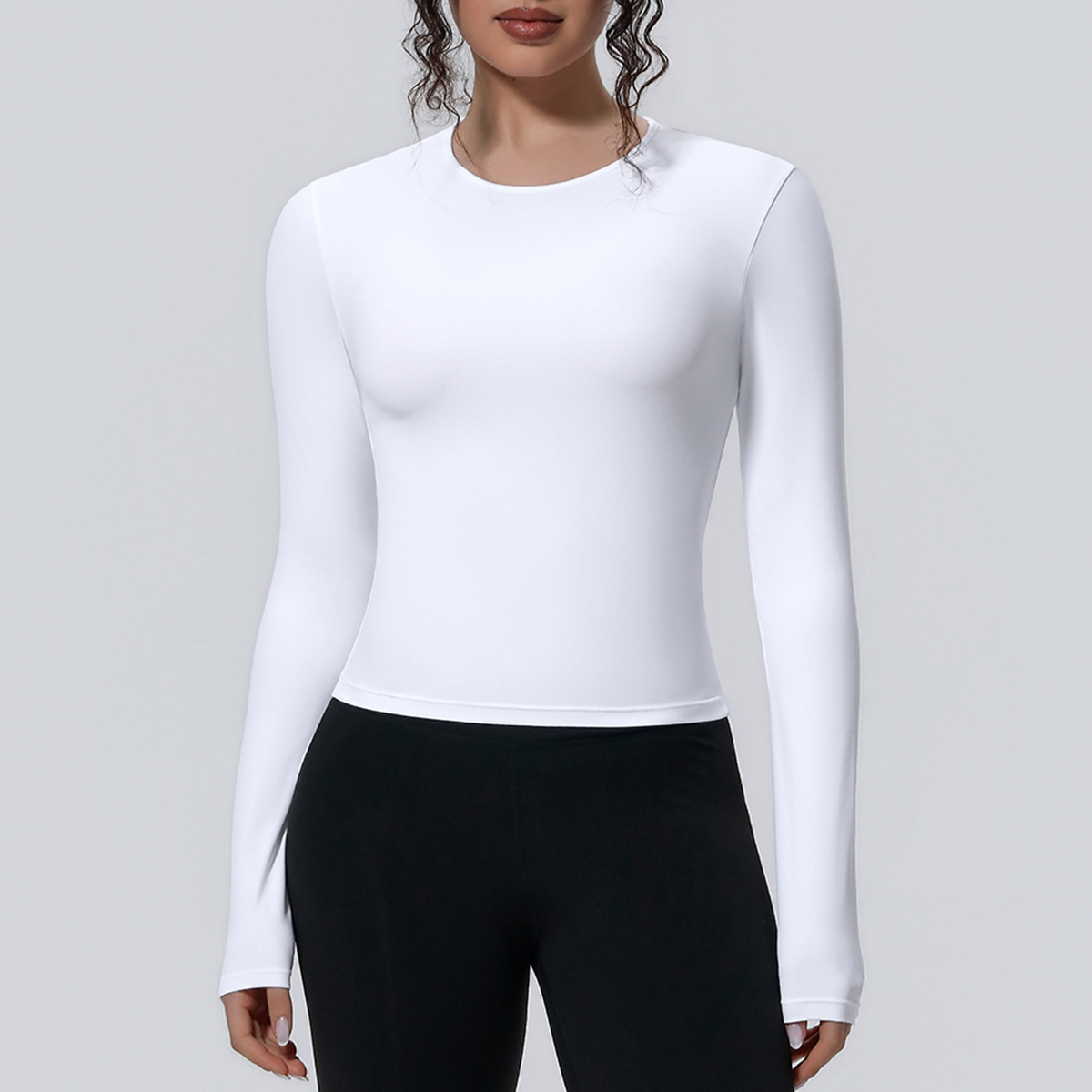 Kaus Olahraga Ketat Wanita Ata - Yoga Fitness Exercises ulasan dan harga