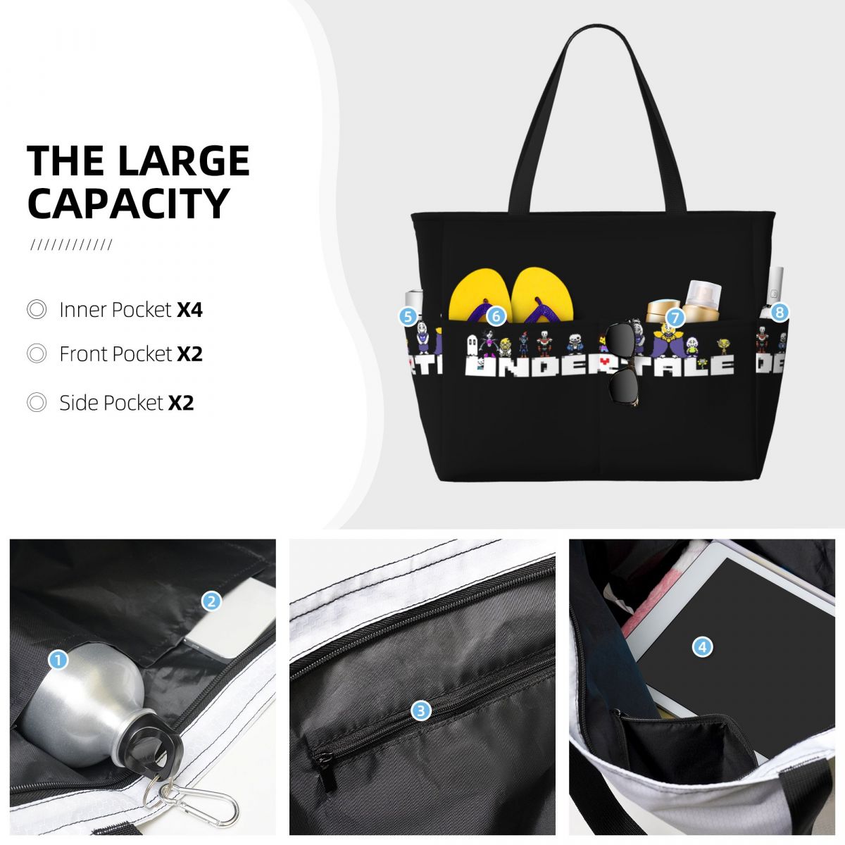 Tas Tote Pantai Teman Monster  - Yoga Fitness Videos Free ulasan dan harga