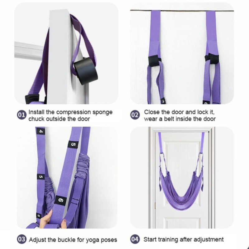 Set Hammock Yoga Udara yang Da - Yoga Fitness Stretching Strap ulasan dan harga