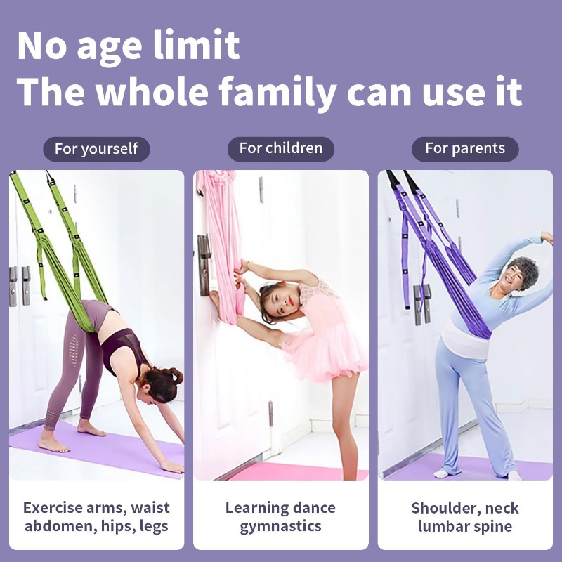 Set Hammock Yoga Udara yang Da - Yoga Fitness Stretching Strap ulasan dan harga