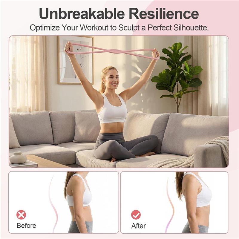 LALA Untuk Latihan Rumahan yan - Figure 8 Resistance Band ulasan dan harga