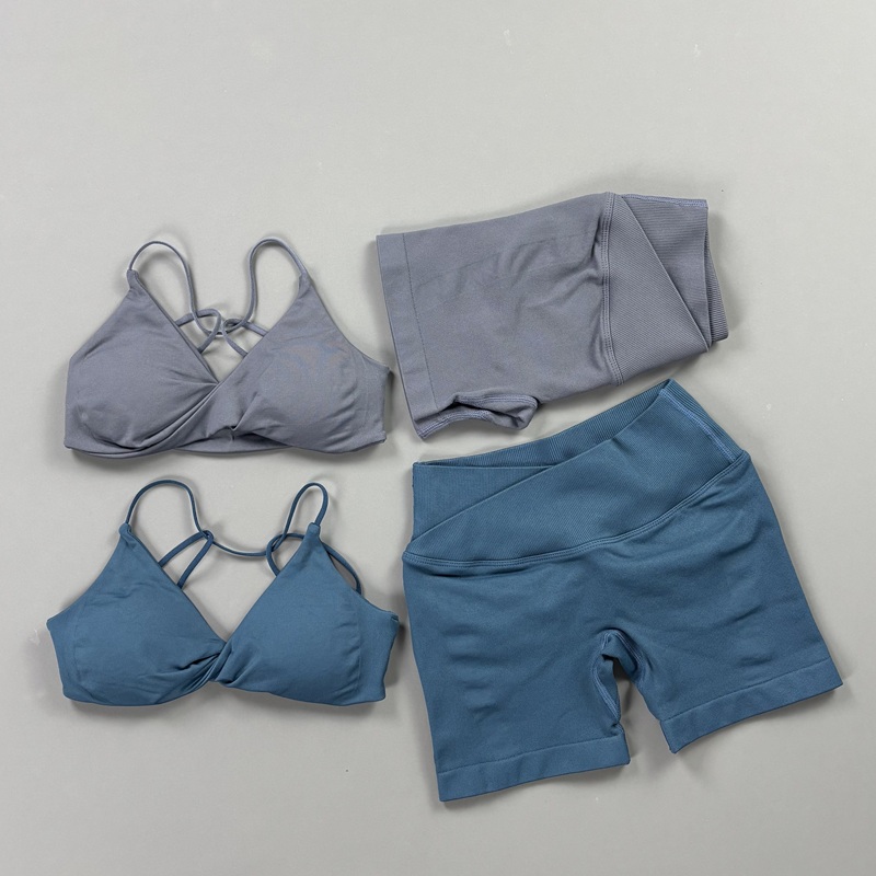 Set Celana Pendek Yoga Seamles - Yoga Fitness Kit ulasan dan harga