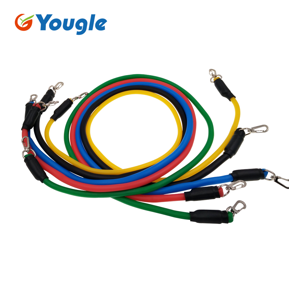 YOUGLE 11 Buah/Set Tali Tarik  - Yoga Fitness Resistance Band ulasan dan harga