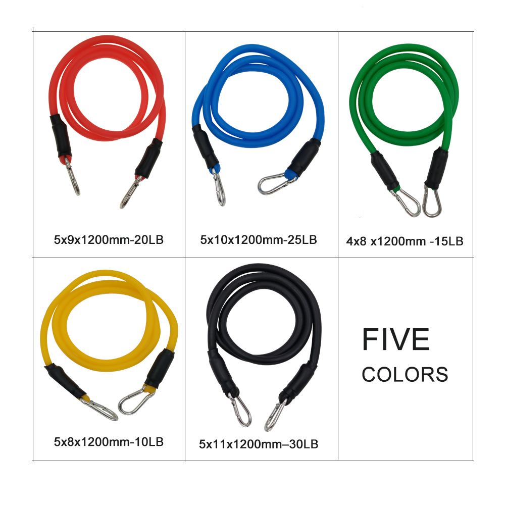 YOUGLE 11 Buah/Set Tali Tarik  - Yoga Fitness Resistance Band ulasan dan harga
