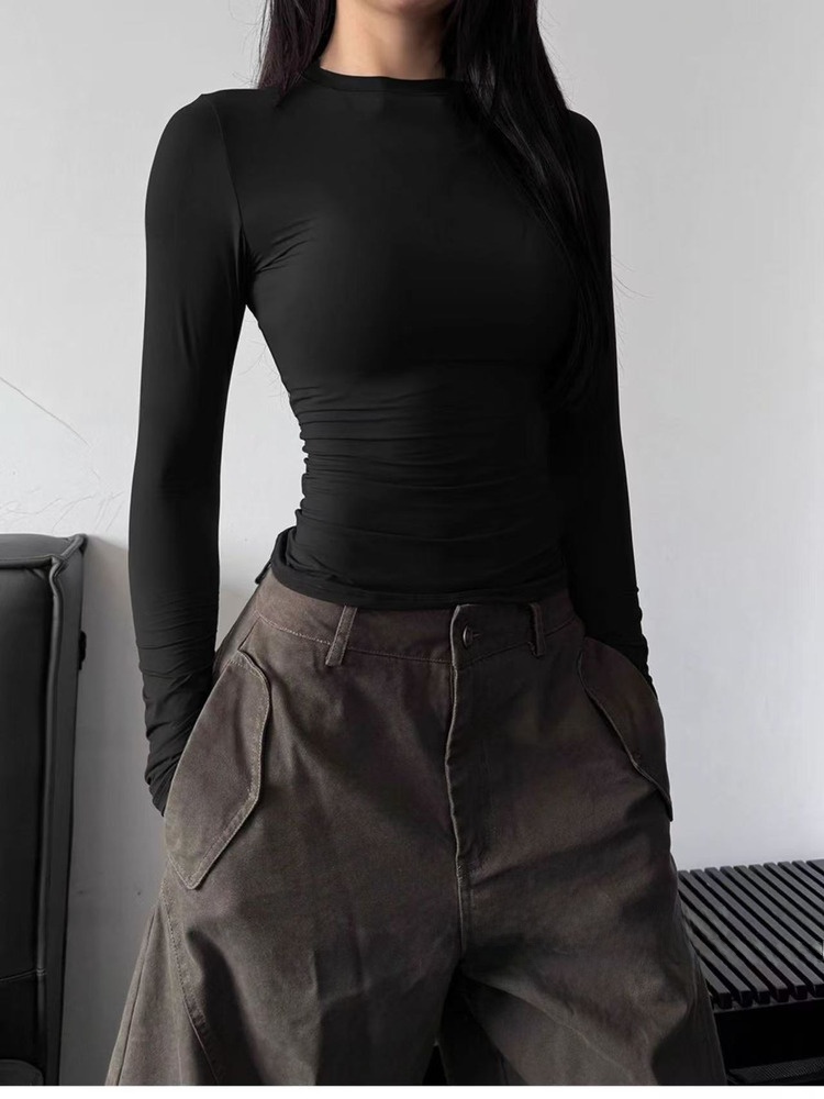 Kaos Yoga Lengan Panjang Slim  - Yoga Fitness Wear ulasan dan harga