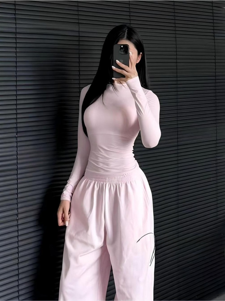Kaos Yoga Lengan Panjang Slim  - Yoga Fitness Wear ulasan dan harga