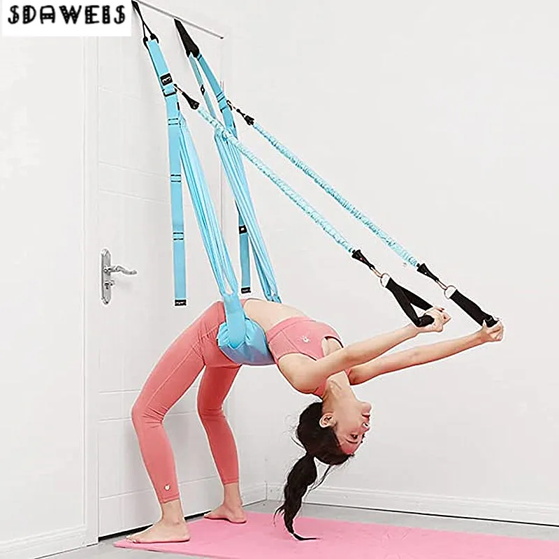 Tali Yoga Udara Dapat Disesuai - Yoga Fitness Stretching Strap ulasan dan harga