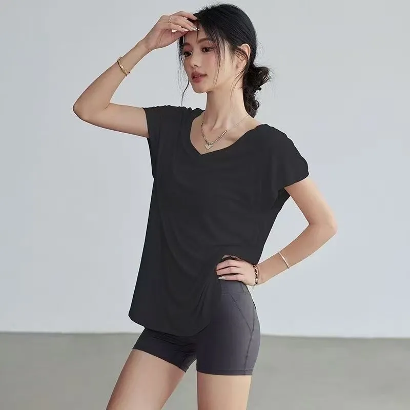 Kaos Yoga Wanita Slim Fit Lehe - Yoga Fitness Exercises ulasan dan harga