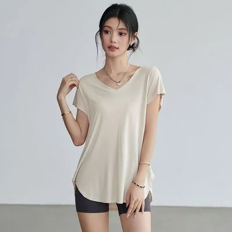 Kaos Yoga Wanita Slim Fit Lehe - Yoga Fitness Exercises ulasan dan harga