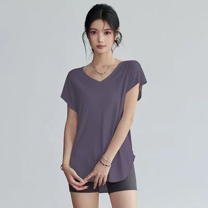 Kaos Yoga Wanita Slim Fit Lehe - Yoga Fitness Exercises ulasan dan harga